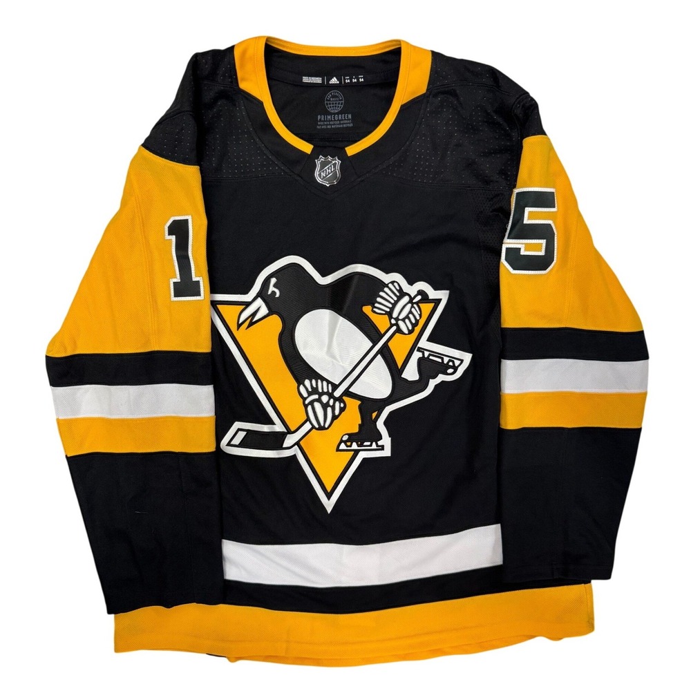 Adidas Pittsburgh Penguins Josh Archibald 15 NHL Jersey Primegreen Mens 54 Black